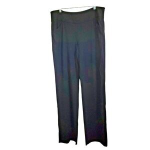 Armani‎ Collezioni 16 XL Black Women's Virgin Wool Dress Pants Size 16 NWT $595